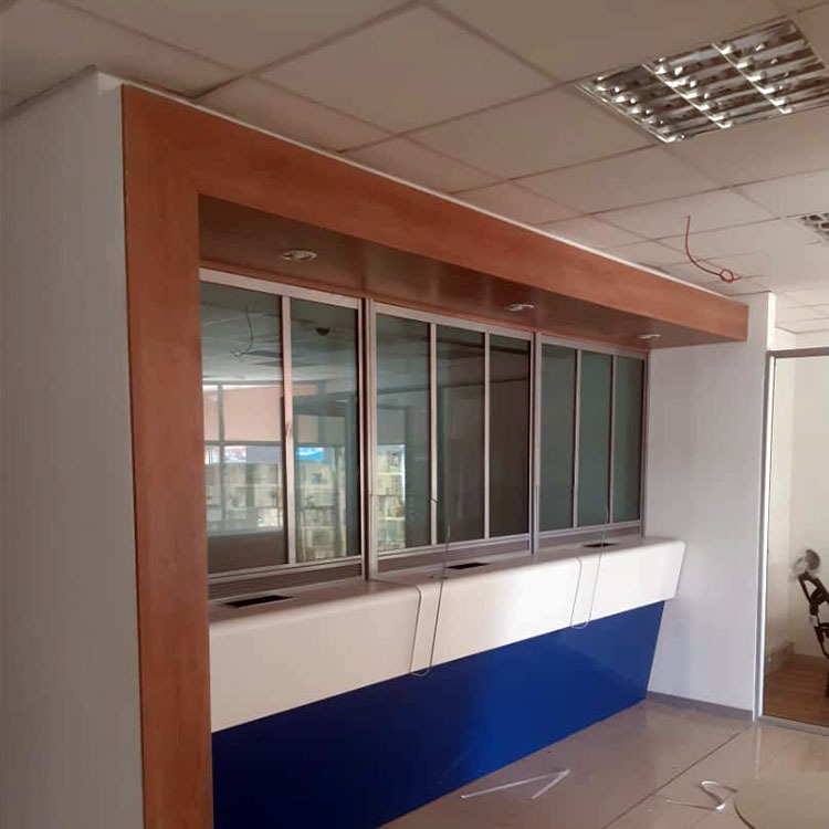 Booth partition manufacture