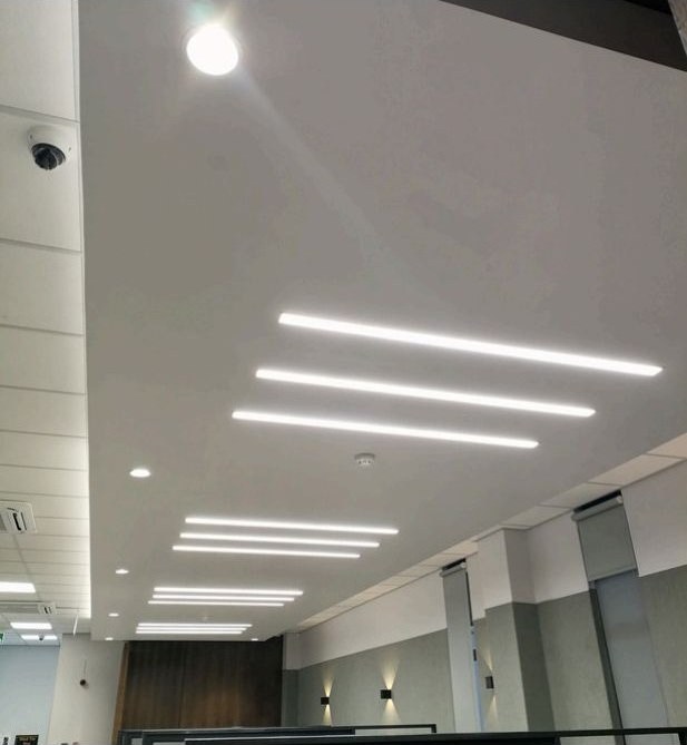 Stanbic — linear ceiling lighting