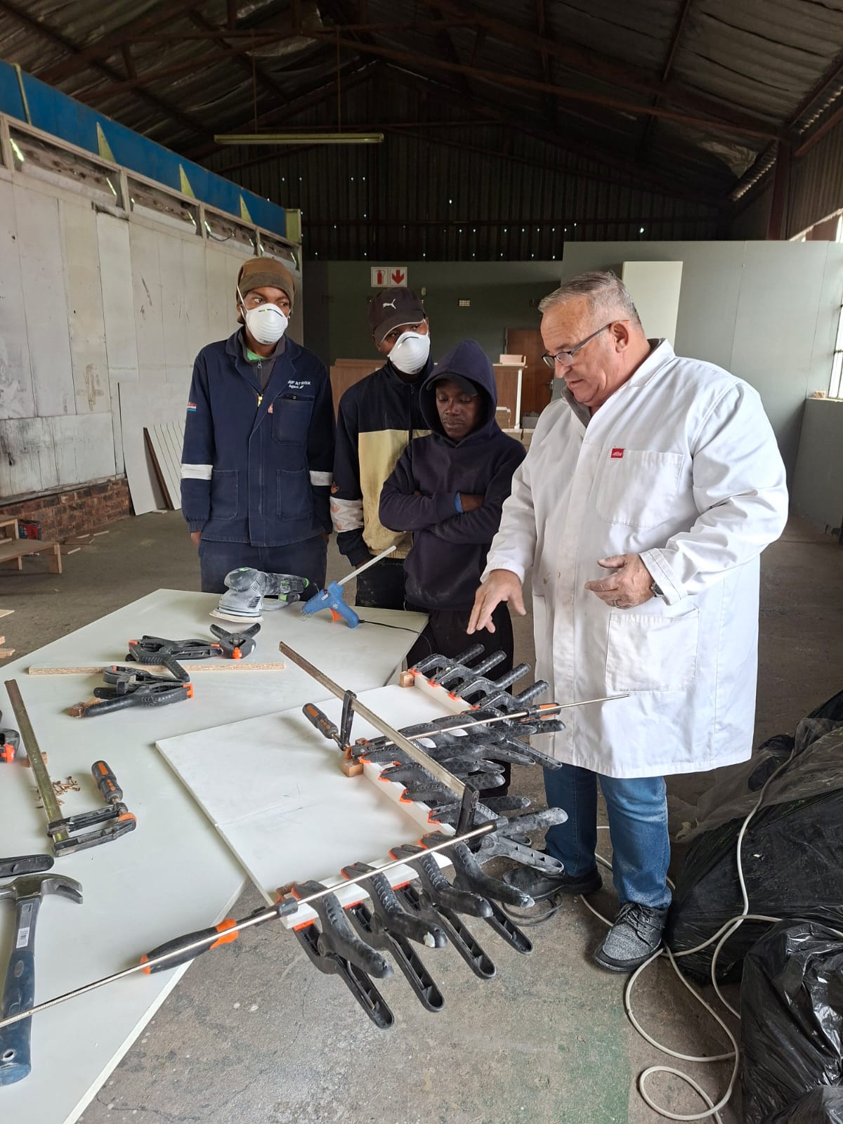 Craftsmen at work in our Alrode workshop